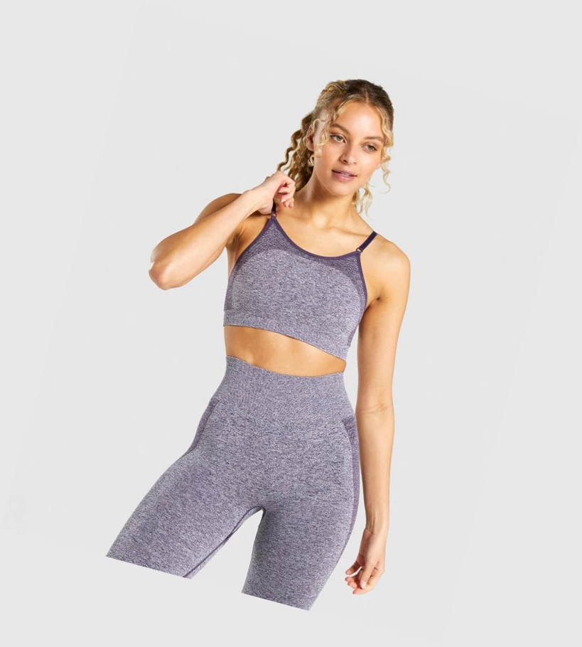 Gymshark Flex Strappy Naisten Urheiluliivit Violetit | ALPFJQ987