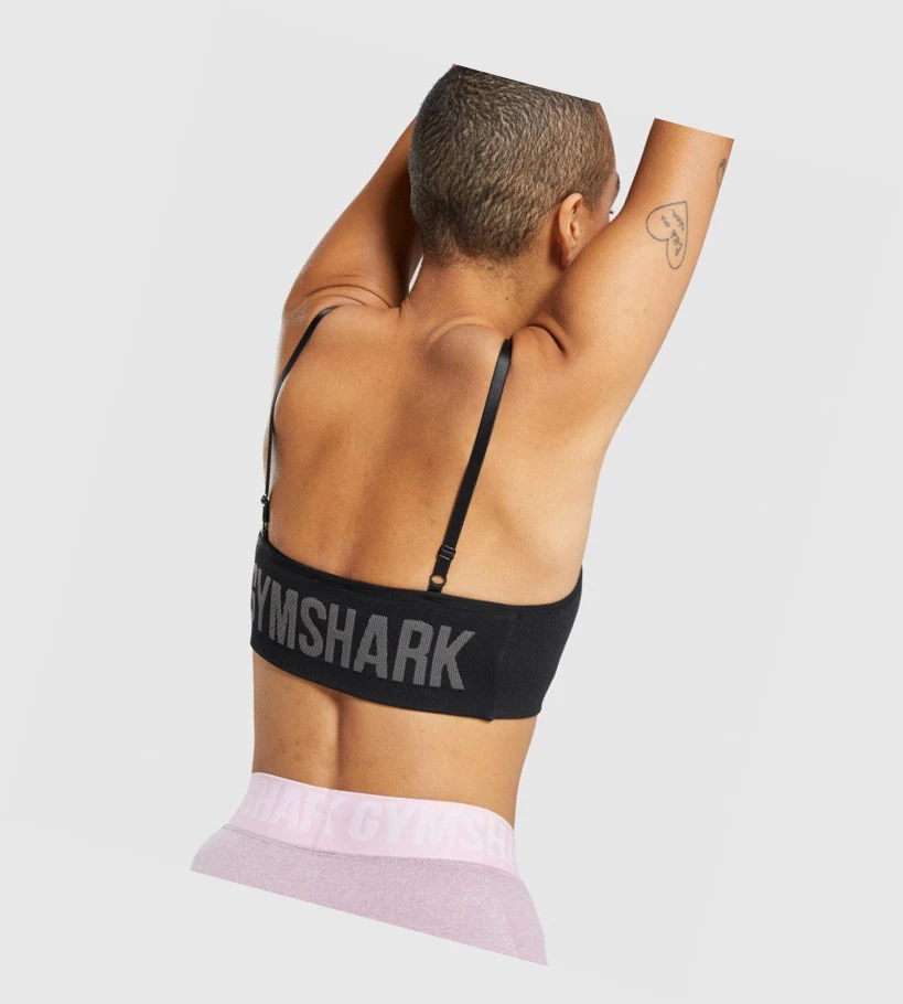 Gymshark Flex Strappy Naisten Urheiluliivit Mustat Harmaat | FMWGOR597