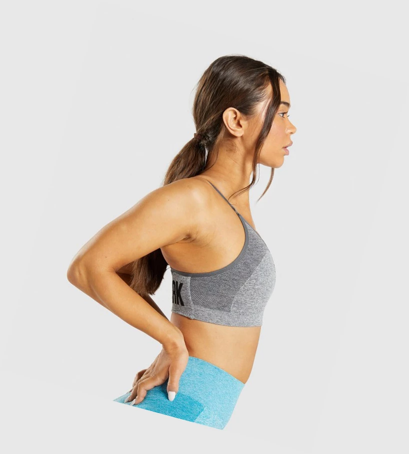 Gymshark Flex Strappy Naisten Urheiluliivit Harmaat | GCRSLT890