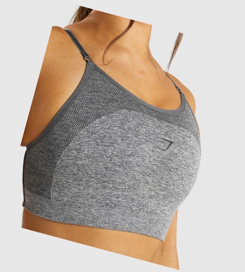 Gymshark Flex Strappy Naisten Urheiluliivit Harmaat | GCRSLT890