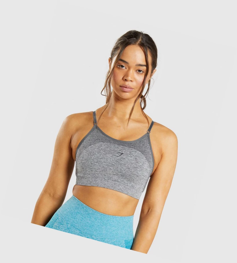 Gymshark Flex Strappy Naisten Urheiluliivit Harmaat | GCRSLT890