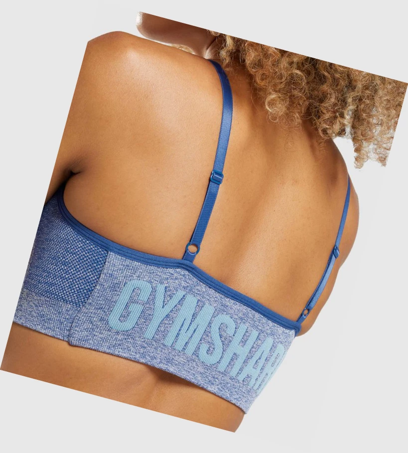 Gymshark Flex Strappy Naisten Urheiluliivit Sininen | NHJYLC507