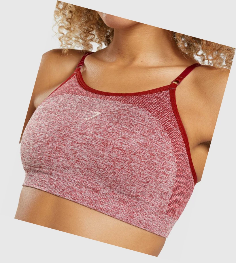 Gymshark Flex Strappy Naisten Urheiluliivit Viininpunainen | UHZOSM943