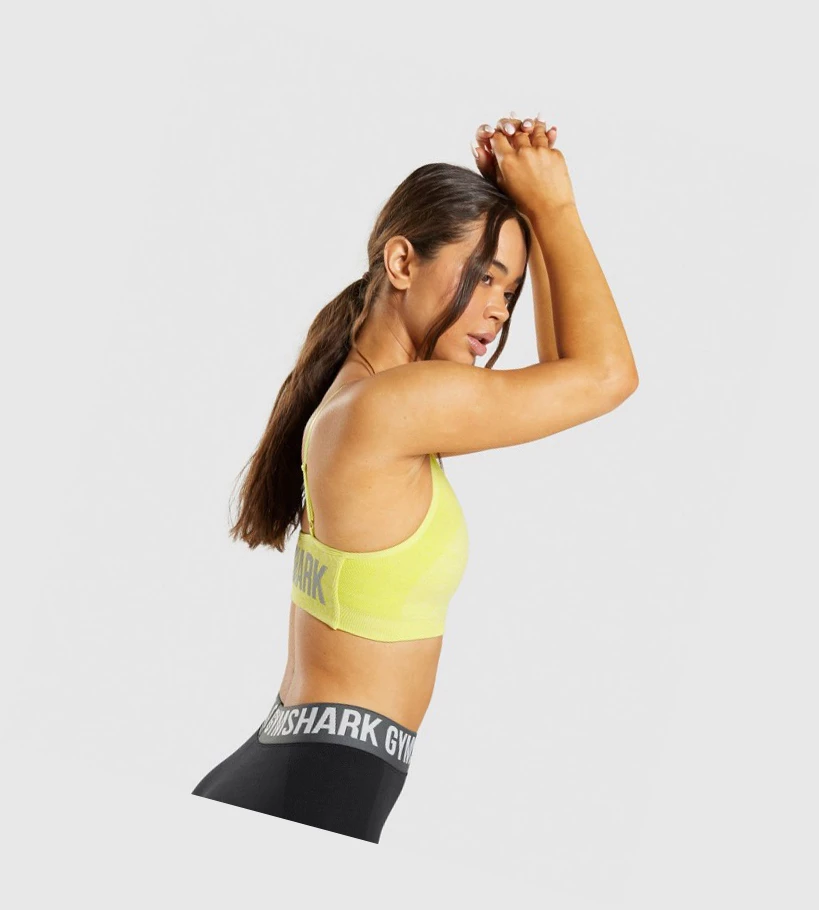 Gymshark Flex Strappy Naisten Urheiluliivit Keltainen | XTMCKO605