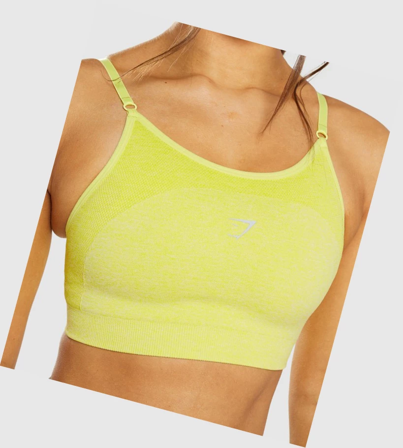 Gymshark Flex Strappy Naisten Urheiluliivit Keltainen | XTMCKO605