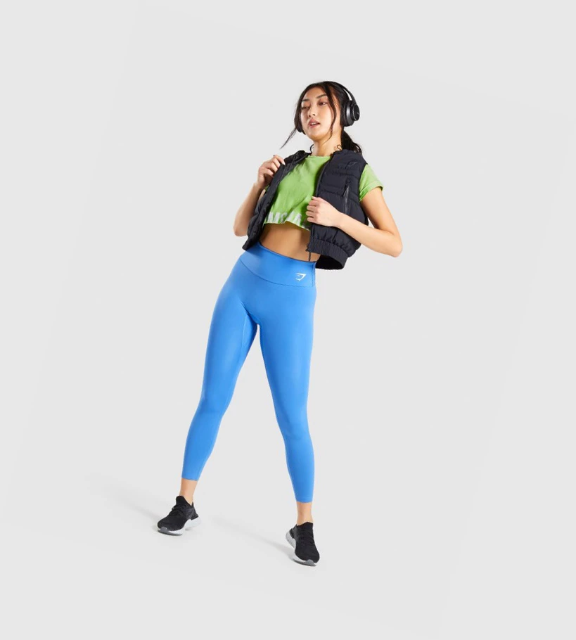 Gymshark Fraction Crop Top Naisten Puserot Vihreä | OJXCIL567