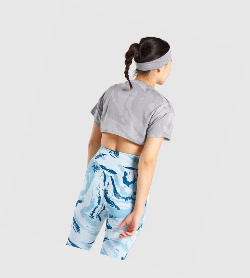 Gymshark GS Power Crop Top Naisten Puserot Harmaat | GLAKSM913