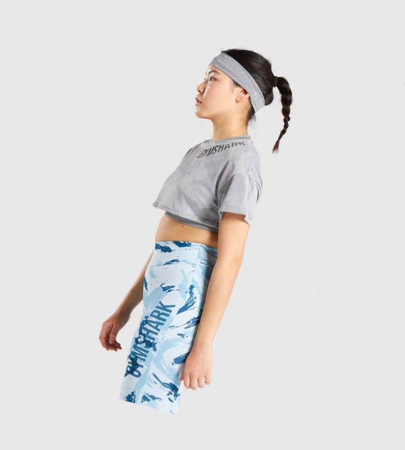 Gymshark GS Power Crop Top Naisten Puserot Harmaat | GLAKSM913