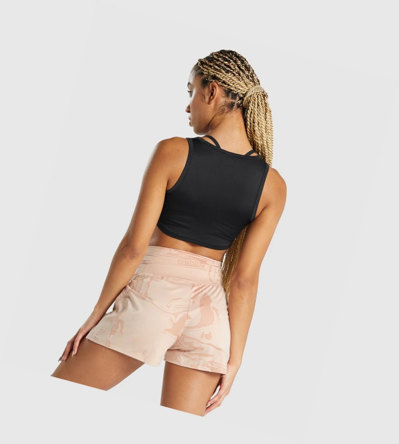 Gymshark GS Power Crop Top Naisten Puserot Mustat | JDTXOA860