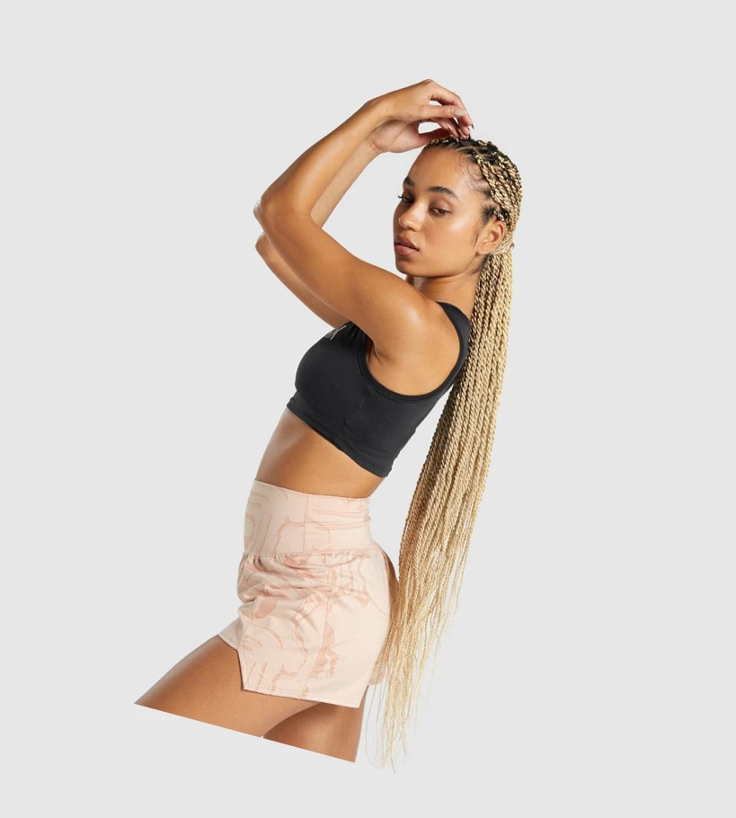 Gymshark GS Power Crop Top Naisten Puserot Mustat | JDTXOA860