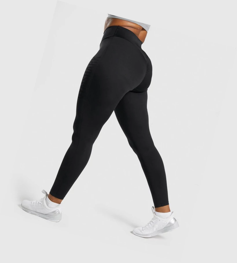 Gymshark GS Power High Waisted Naisten Leggingsit Mustat | HKYRPI916