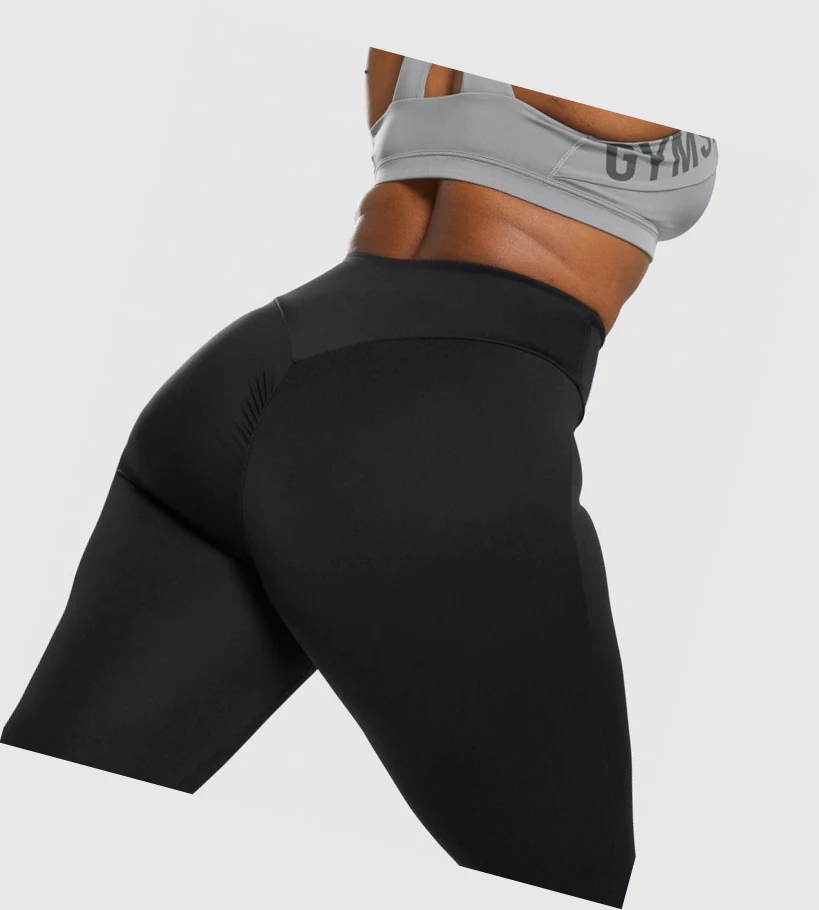 Gymshark GS Power High Waisted Naisten Leggingsit Mustat | HKYRPI916