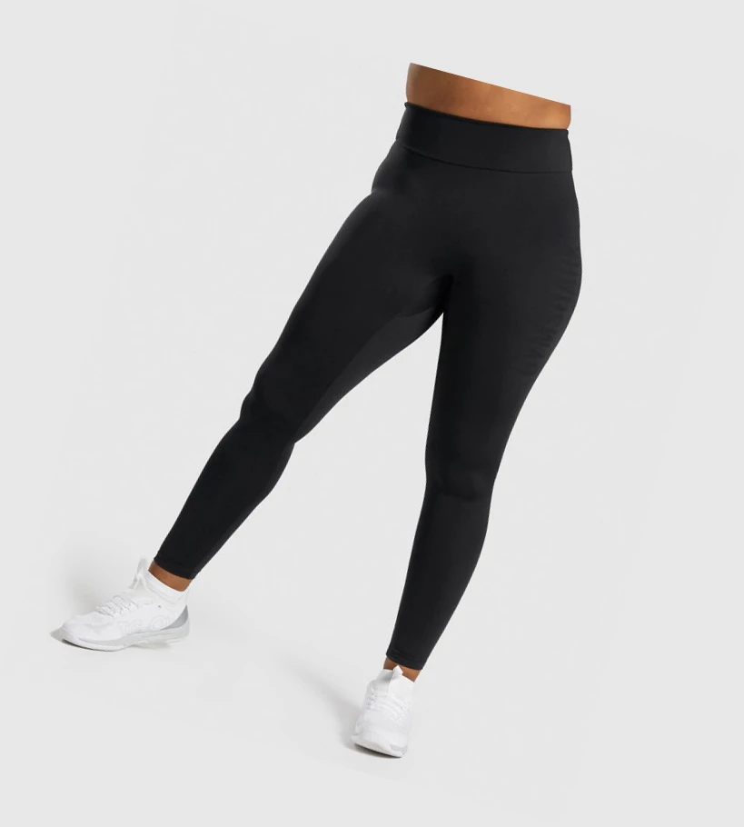 Gymshark GS Power High Waisted Naisten Leggingsit Mustat | HKYRPI916