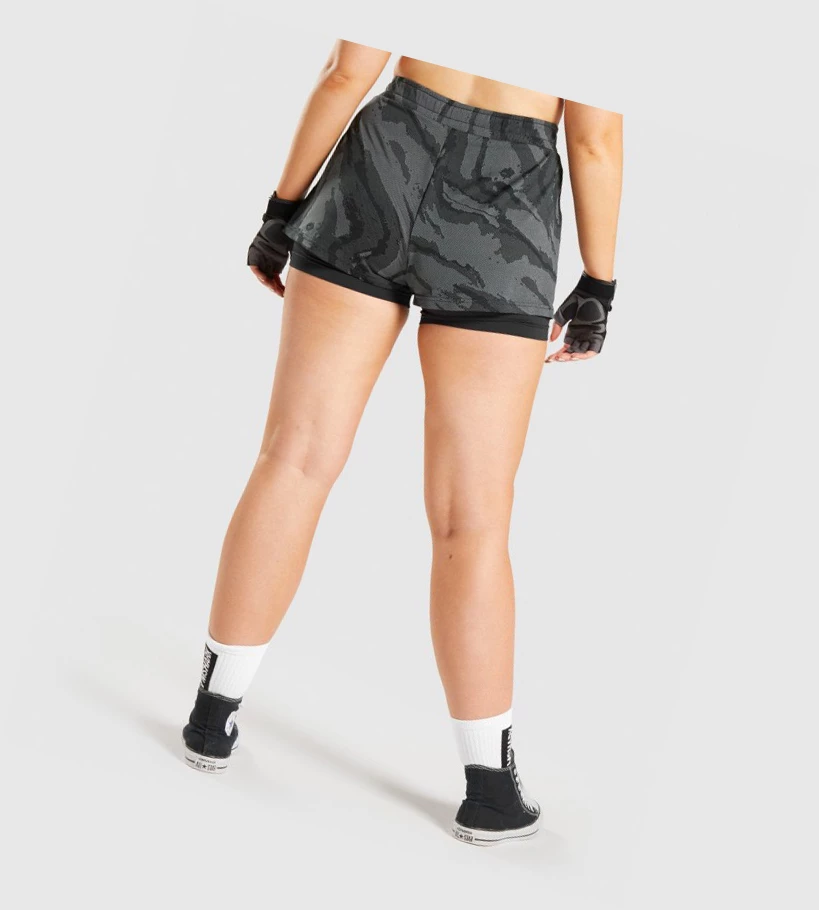 Gymshark GS Power Loose Naisten Shortsit Mustat | UADJLS657