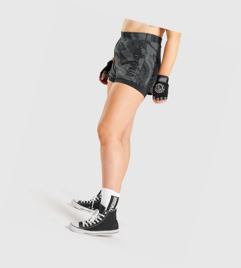 Gymshark GS Power Loose Naisten Shortsit Mustat | UADJLS657