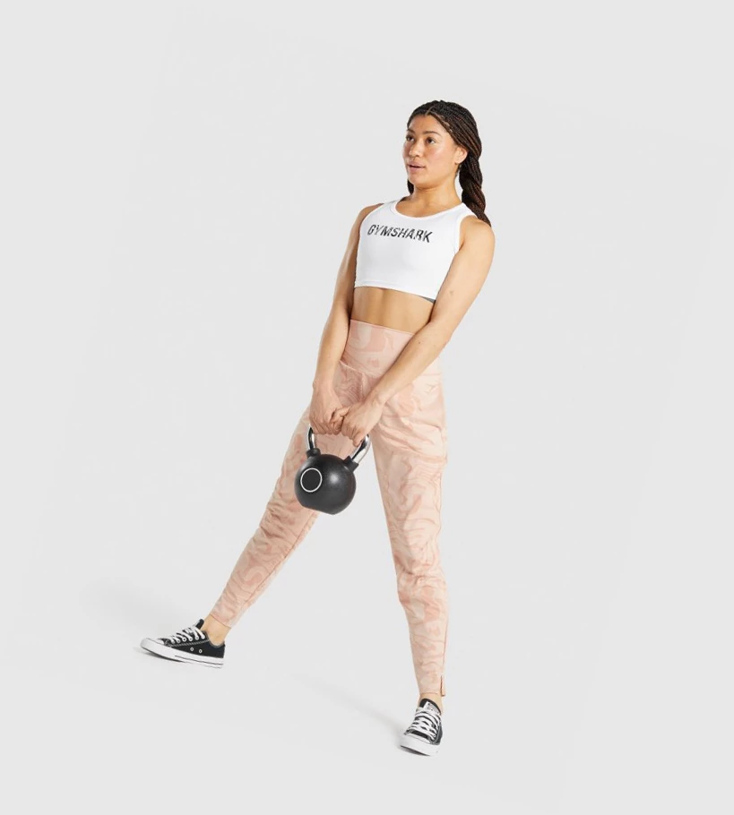 Gymshark GS Power Naisten Juoksuvaatteet Vaaleanpinkki | ZNSIFP368