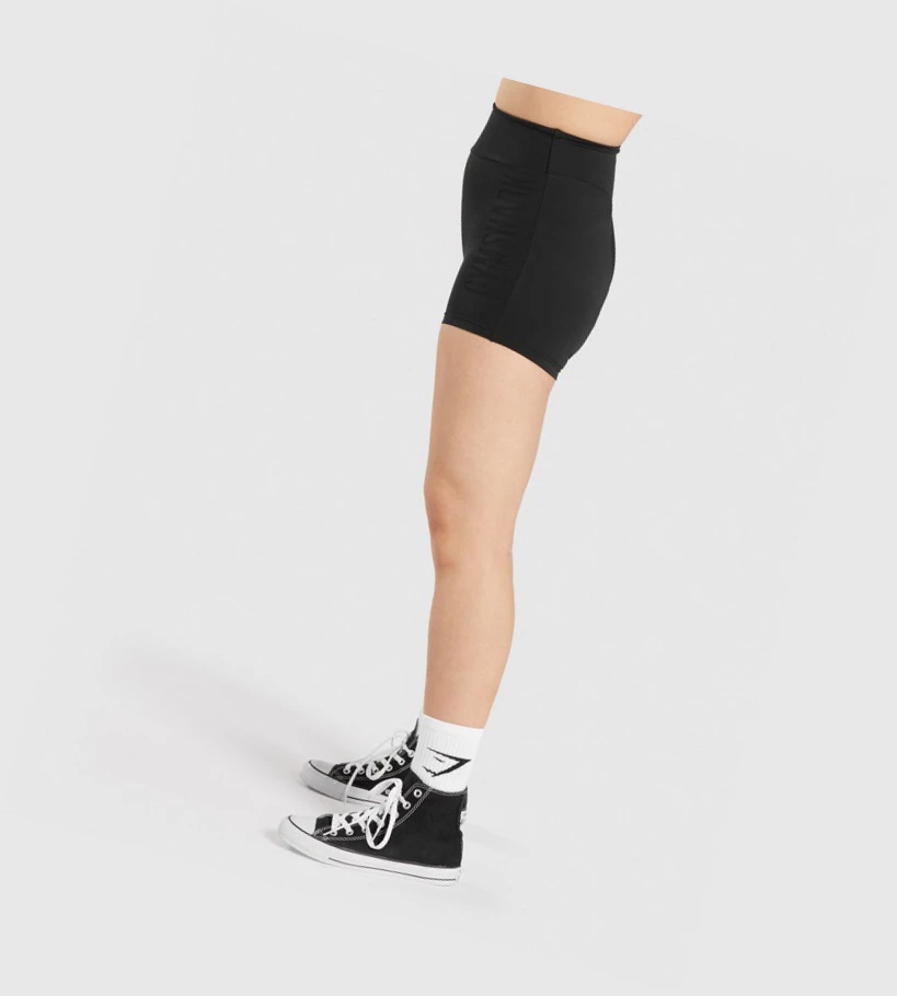 Gymshark GS Power Naisten Shortsit Mustat | PSZJCV842