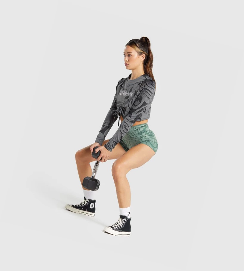 Gymshark GS Power Support Naisten Shortsit Vihreä | VHIGKT720