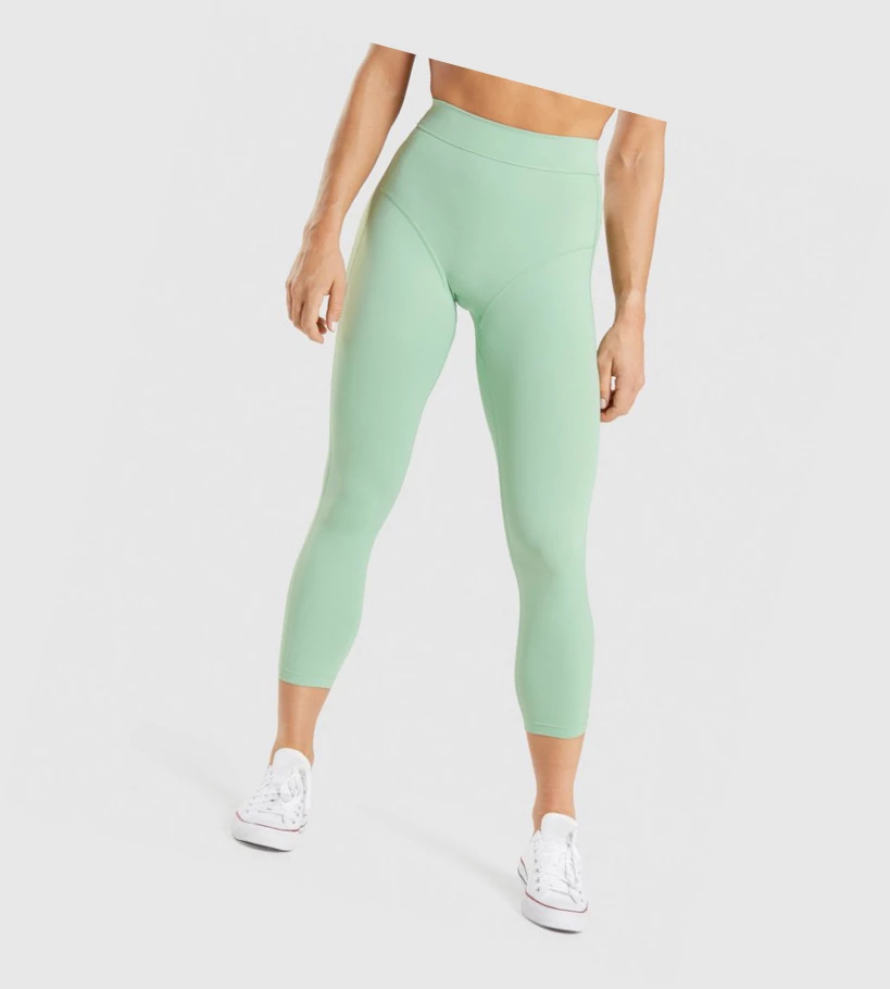 Gymshark KK Fit 7/8 High Waisted Naisten Leggingsit Vihreä | TRLKYI507