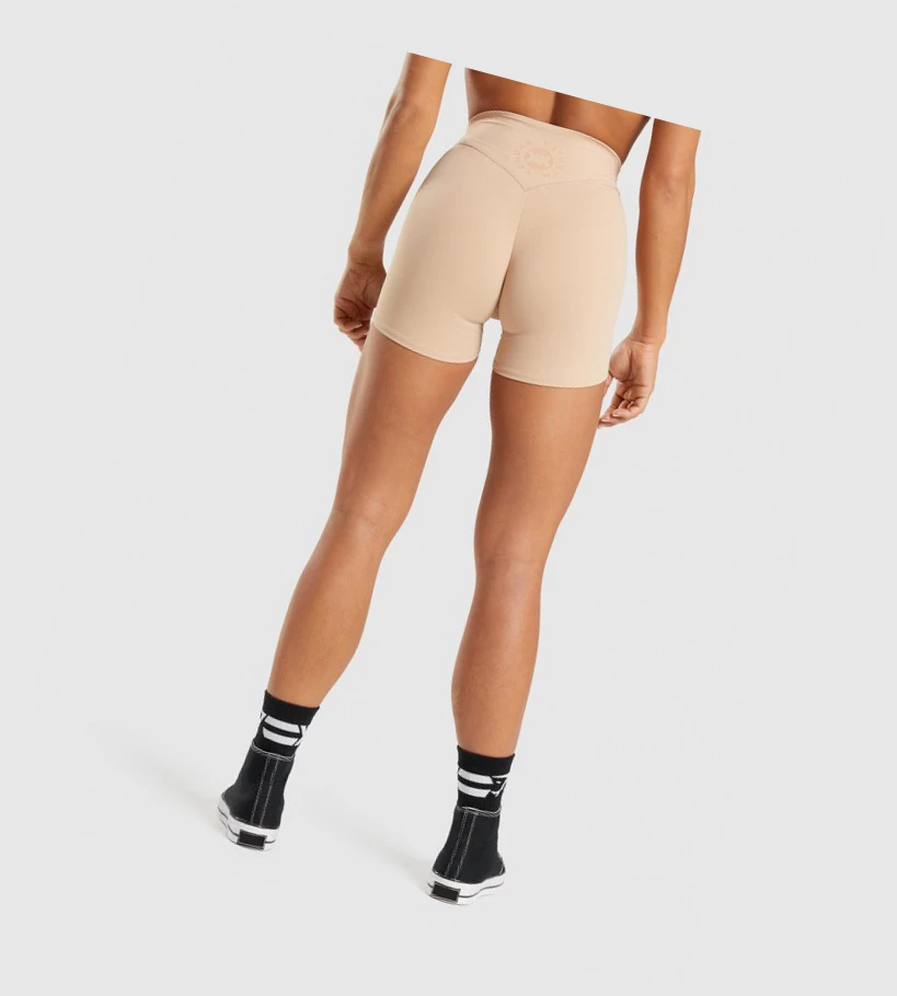 Gymshark KK Fit Naisten Shortsit Vaaleankeltainen | KYHOFR853