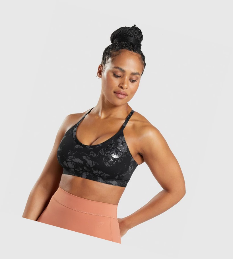 Gymshark KK Fit Naisten Urheiluliivit Mustat Camo | ZLQADH721