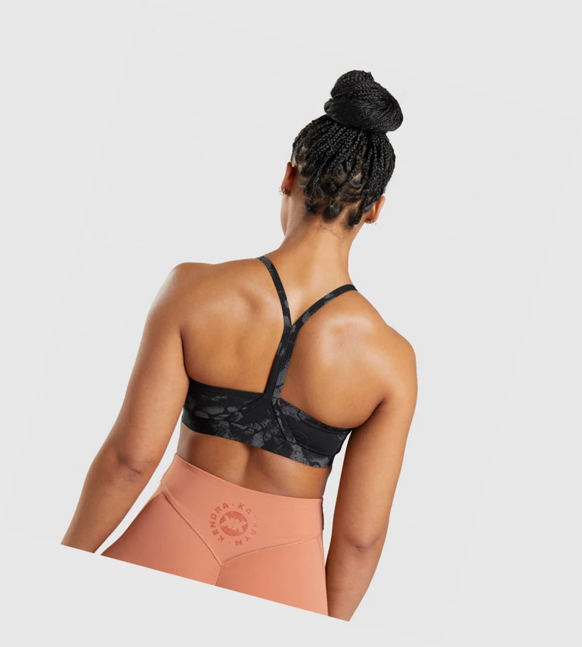 Gymshark KK Fit Naisten Urheiluliivit Mustat Camo | ZLQADH721