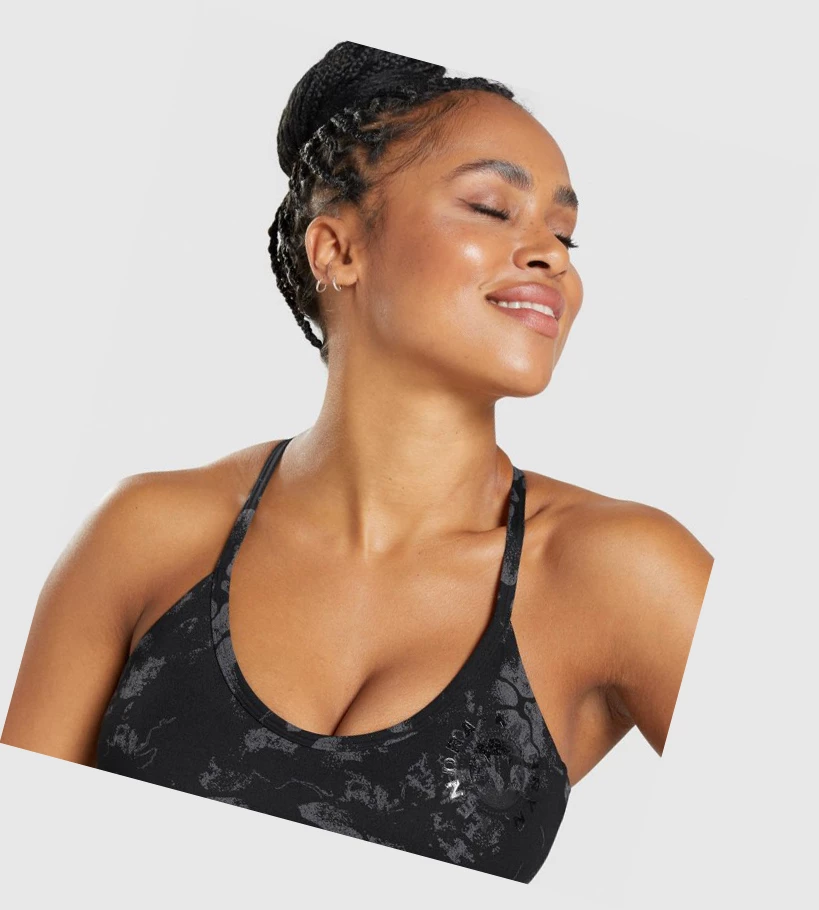Gymshark KK Fit Naisten Urheiluliivit Mustat Camo | ZLQADH721