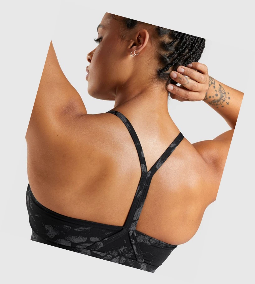 Gymshark KK Fit Naisten Urheiluliivit Mustat Camo | ZLQADH721