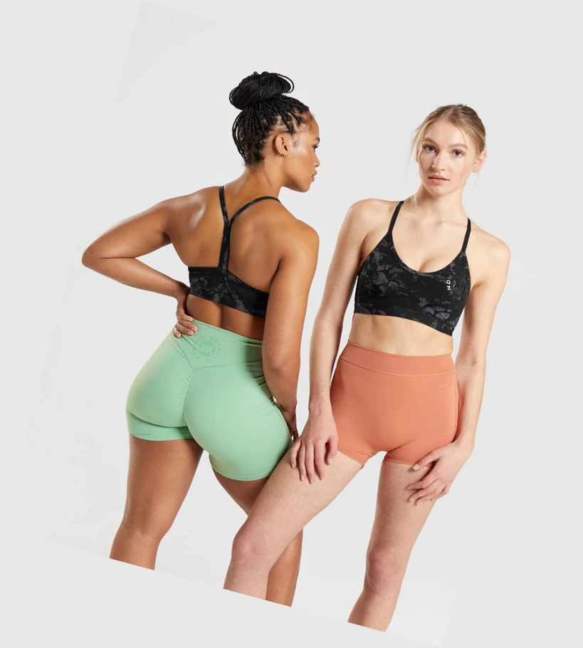 Gymshark KK Fit Naisten Urheiluliivit Mustat Camo | ZLQADH721