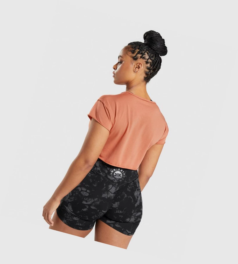 Gymshark KK Fit Raw Crop Top Naisten Puserot Oranssi | WROCDF375