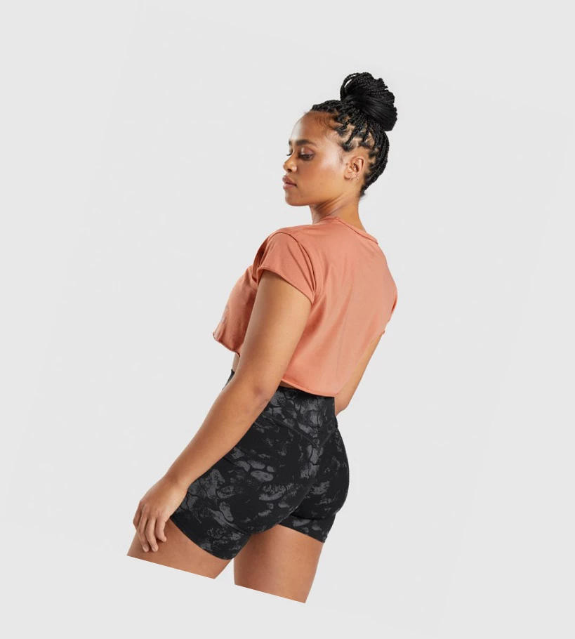 Gymshark KK Fit Raw Crop Top Naisten Puserot Oranssi | WROCDF375