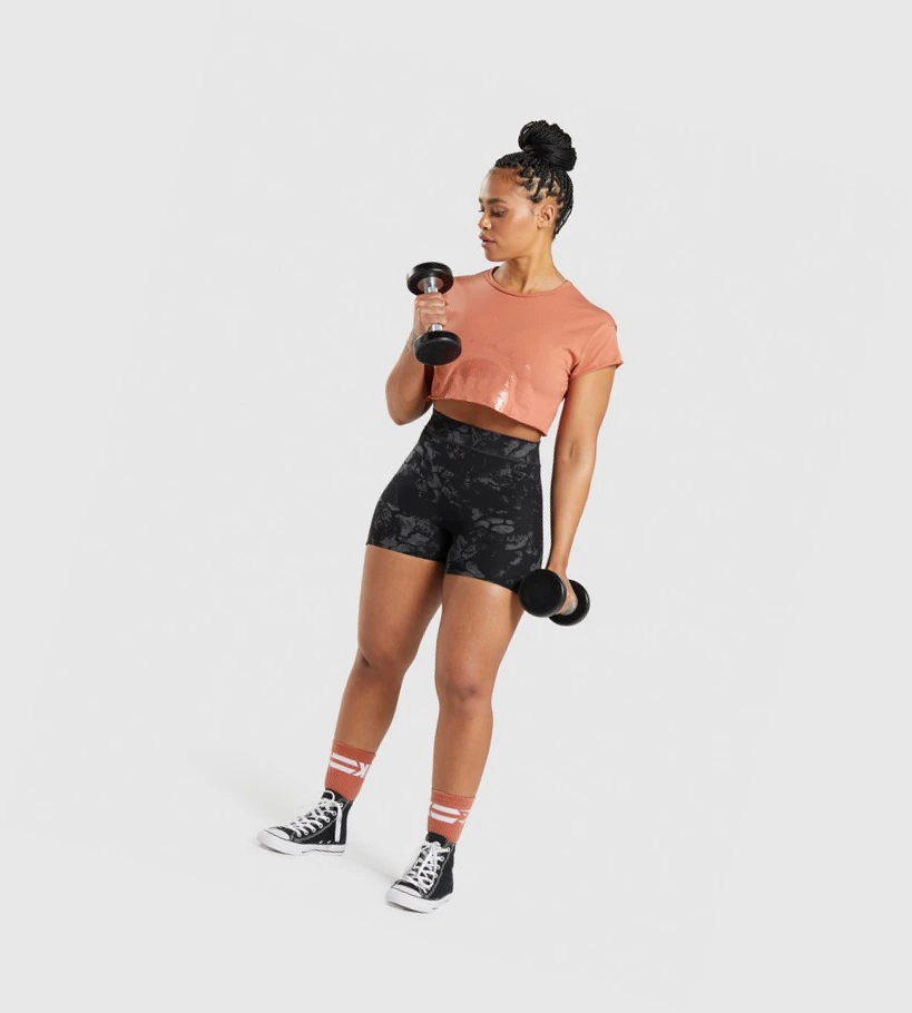 Gymshark KK Fit Raw Crop Top Naisten Puserot Oranssi | WROCDF375