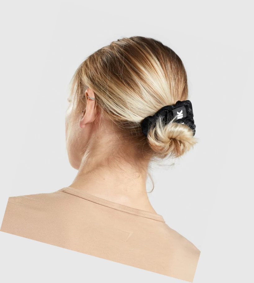 Gymshark KK Fit Scrunchies 3pk Naisten Headband Oranssi Vihreä Mustat Camo | SRYFLE534
