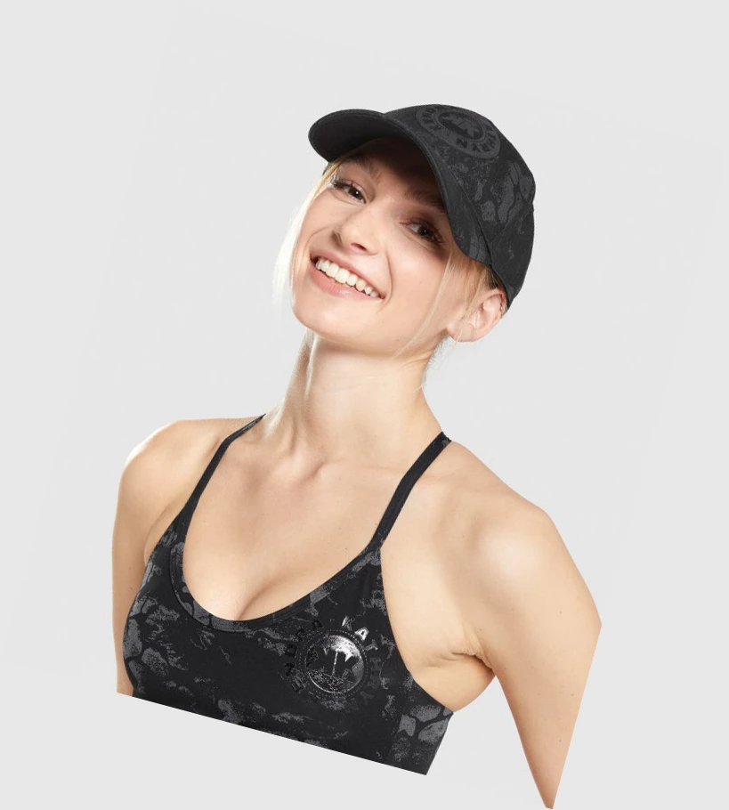 Gymshark KK Fit Snapback Miesten Headband Mustat Camo | OZYQDN569