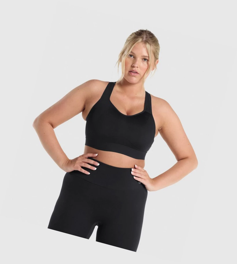 Gymshark Kevyet High Support Koulutus Naisten Urheiluliivit Mustat | HRTFKI612