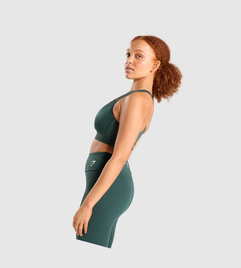Gymshark Kevyet High Support Koulutus Naisten Urheiluliivit Tummanvihreä | HYXUSE765