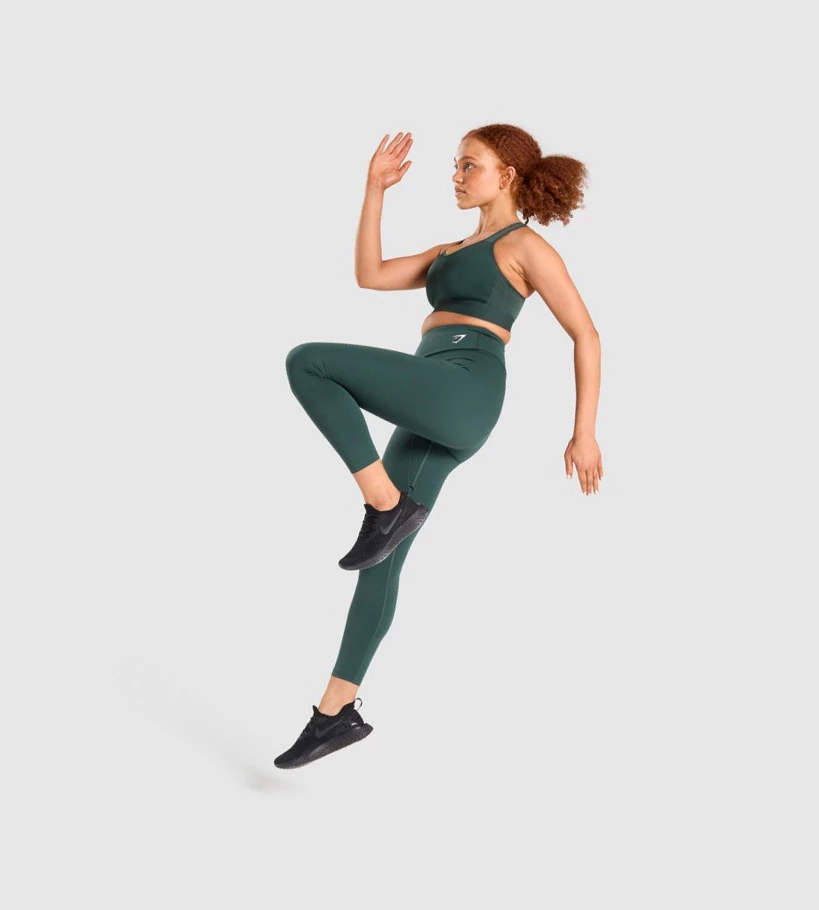 Gymshark Kevyet High Support Koulutus Naisten Urheiluliivit Tummanvihreä | HYXUSE765