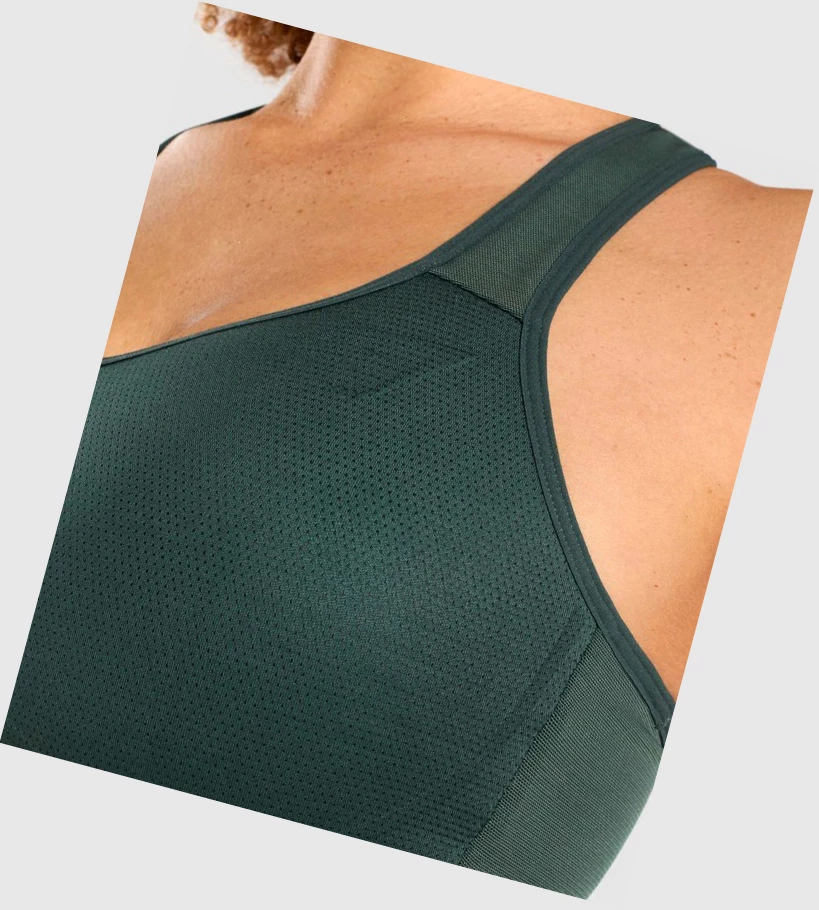Gymshark Kevyet High Support Koulutus Naisten Urheiluliivit Tummanvihreä | HYXUSE765
