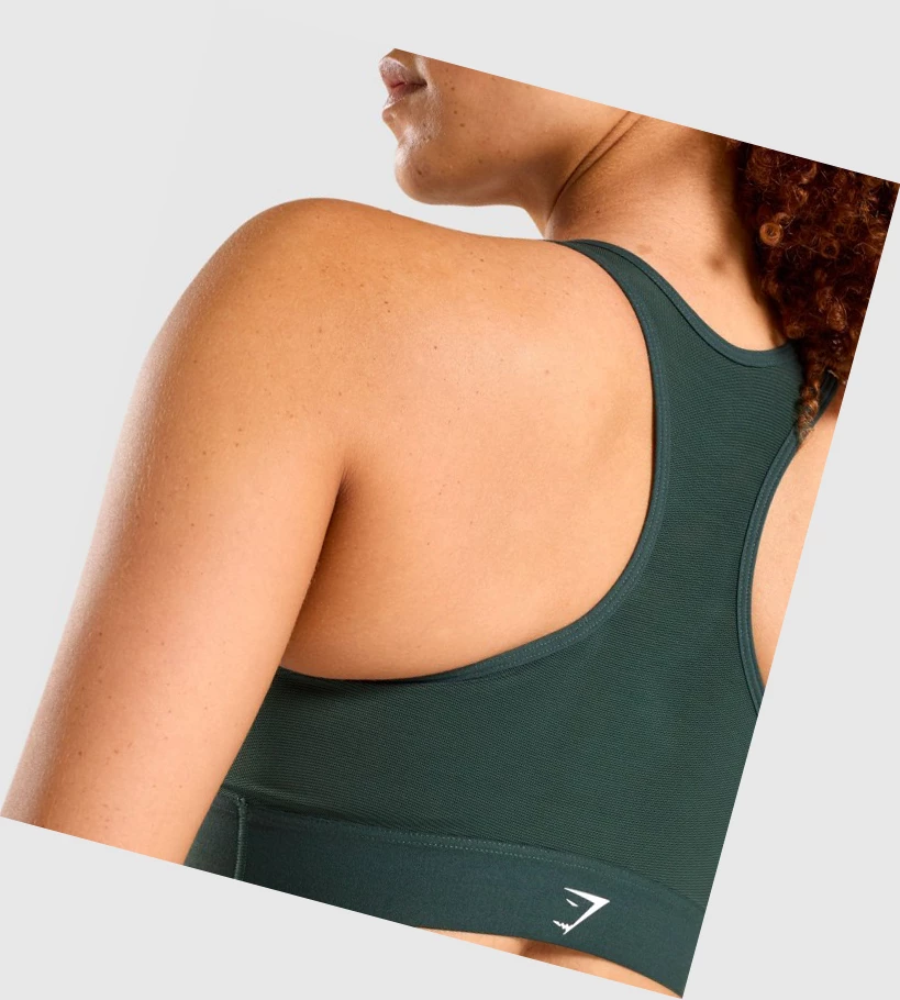 Gymshark Kevyet High Support Koulutus Naisten Urheiluliivit Tummanvihreä | HYXUSE765