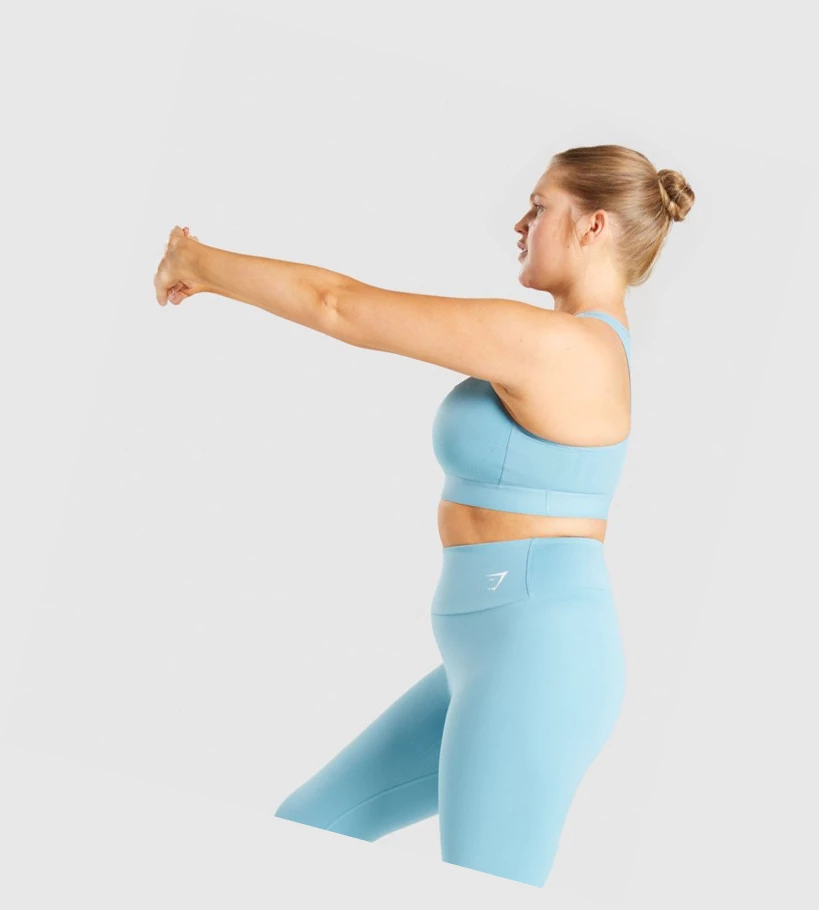 Gymshark Kevyet High Support Koulutus Naisten Urheiluliivit Vaaleansininen | LQXUWS485