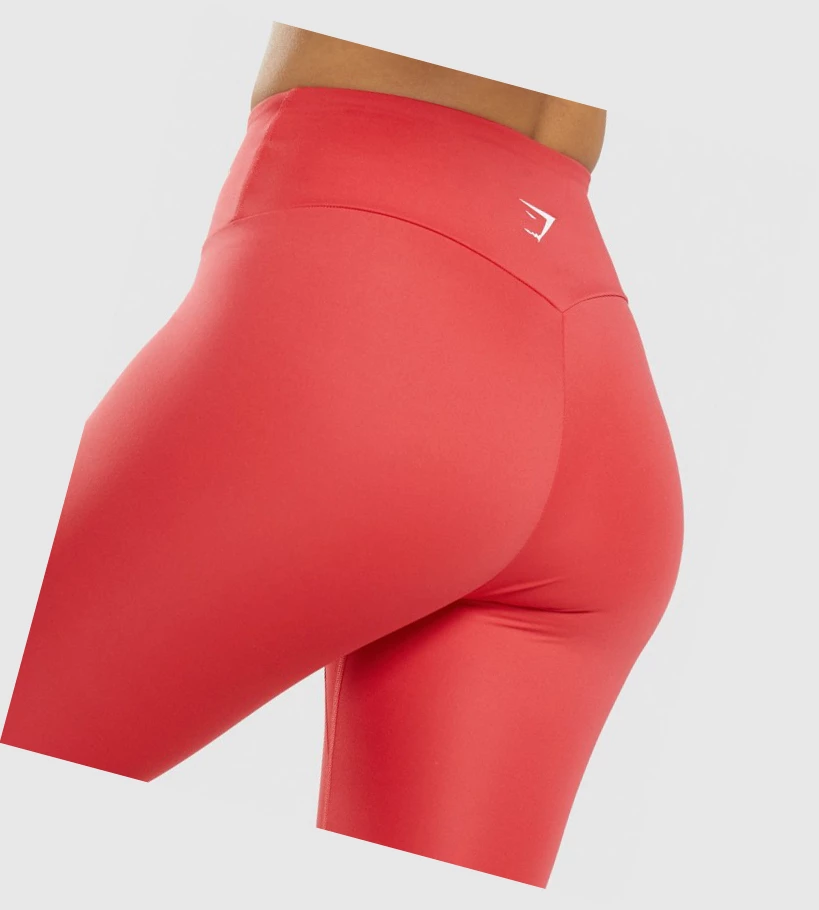 Gymshark Koulutus 7/8 High Waisted Naisten Leggingsit Punainen | OQPAFD829