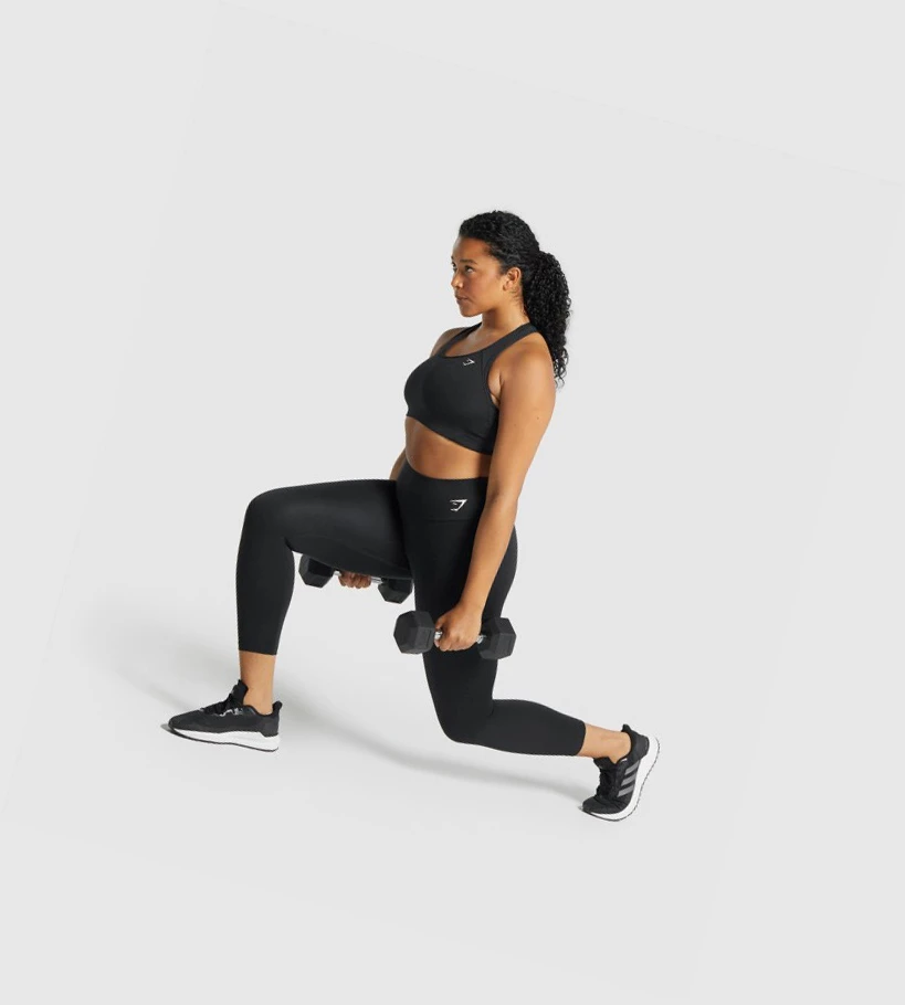 Gymshark Koulutus 7/8 High Waisted Naisten Leggingsit Mustat | RVBXYZ015