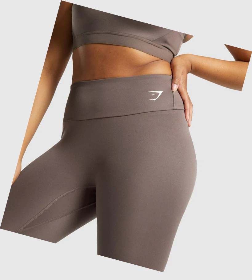 Gymshark Koulutus 7/8 High Waisted Naisten Leggingsit Ruskea | TCZVGF482