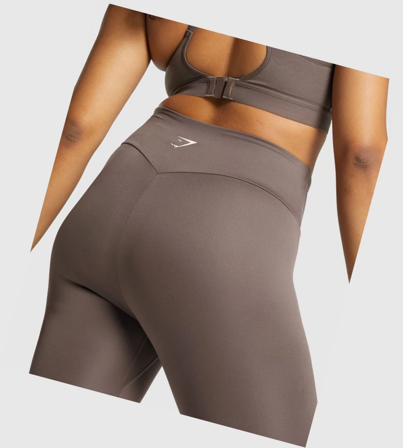 Gymshark Koulutus 7/8 High Waisted Naisten Leggingsit Ruskea | TCZVGF482