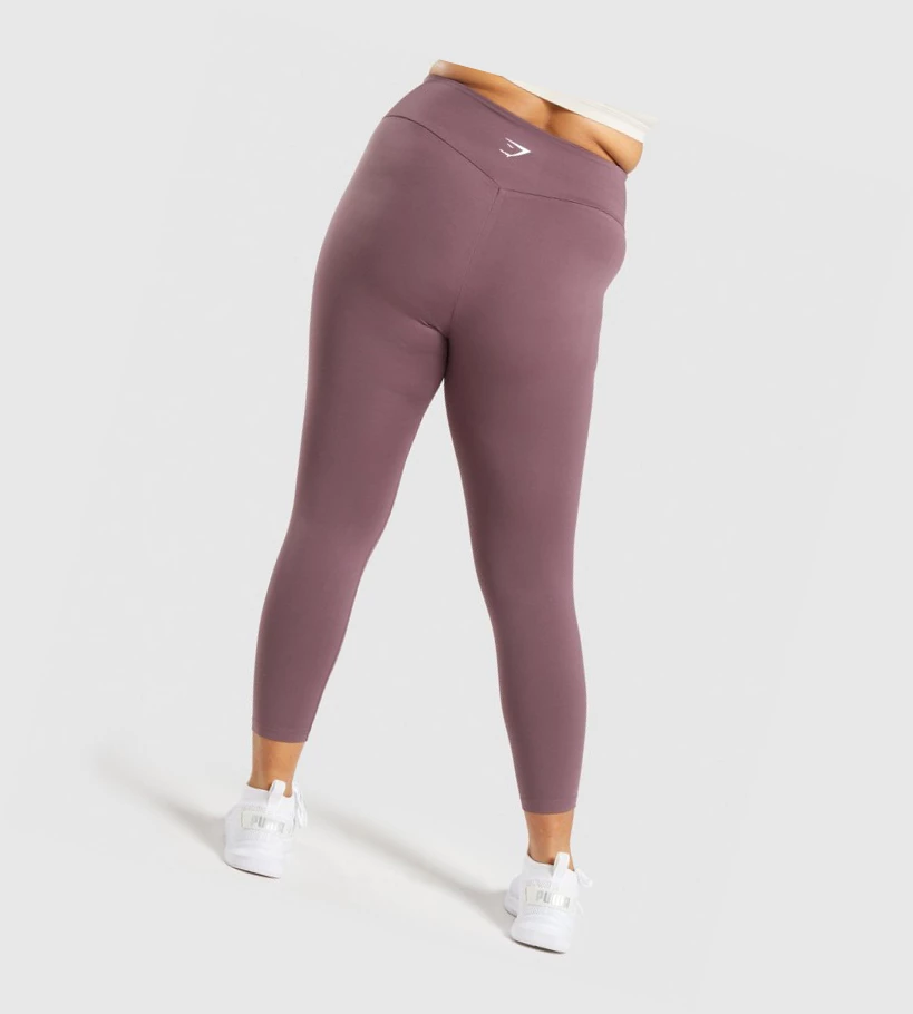 Gymshark Koulutus 7/8 High Waisted Naisten Leggingsit Ruskea | UOQVKL793