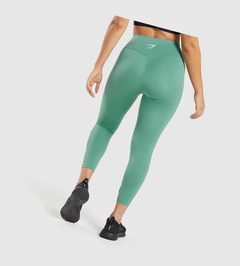Gymshark Koulutus 7/8 High Waisted Naisten Leggingsit Vihreä | WBHSYJ395