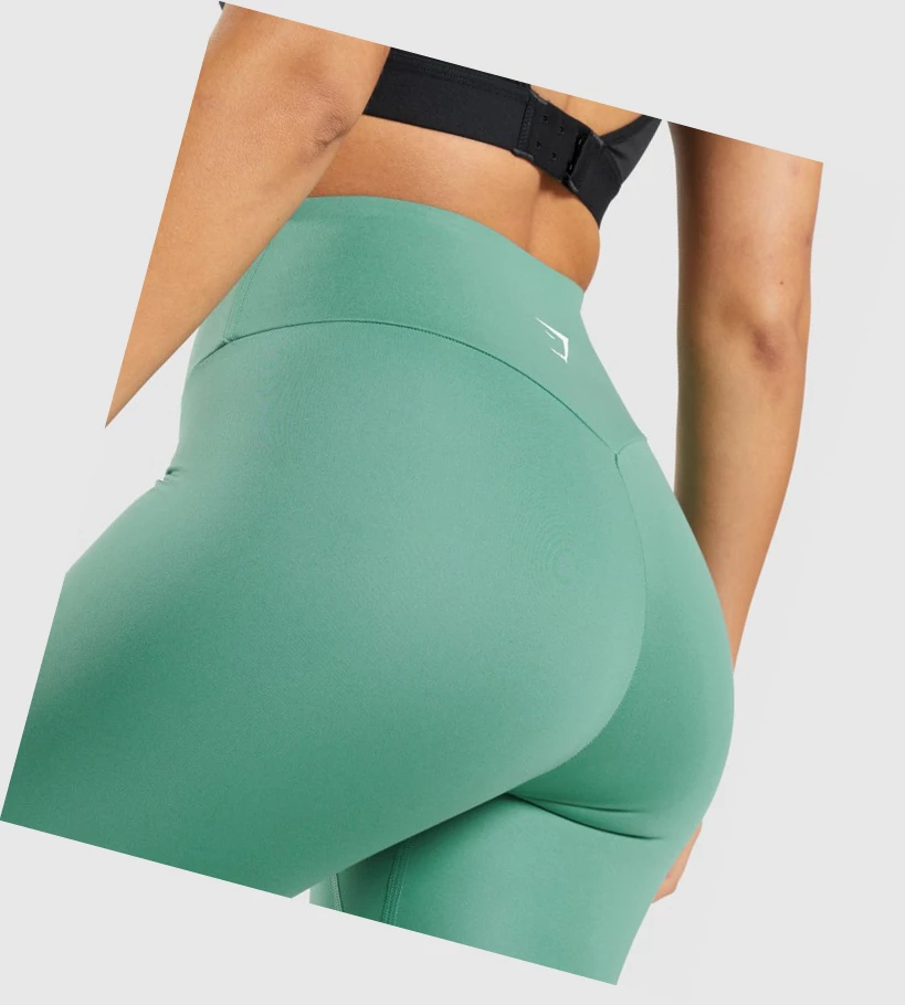 Gymshark Koulutus 7/8 High Waisted Naisten Leggingsit Vihreä | WBHSYJ395