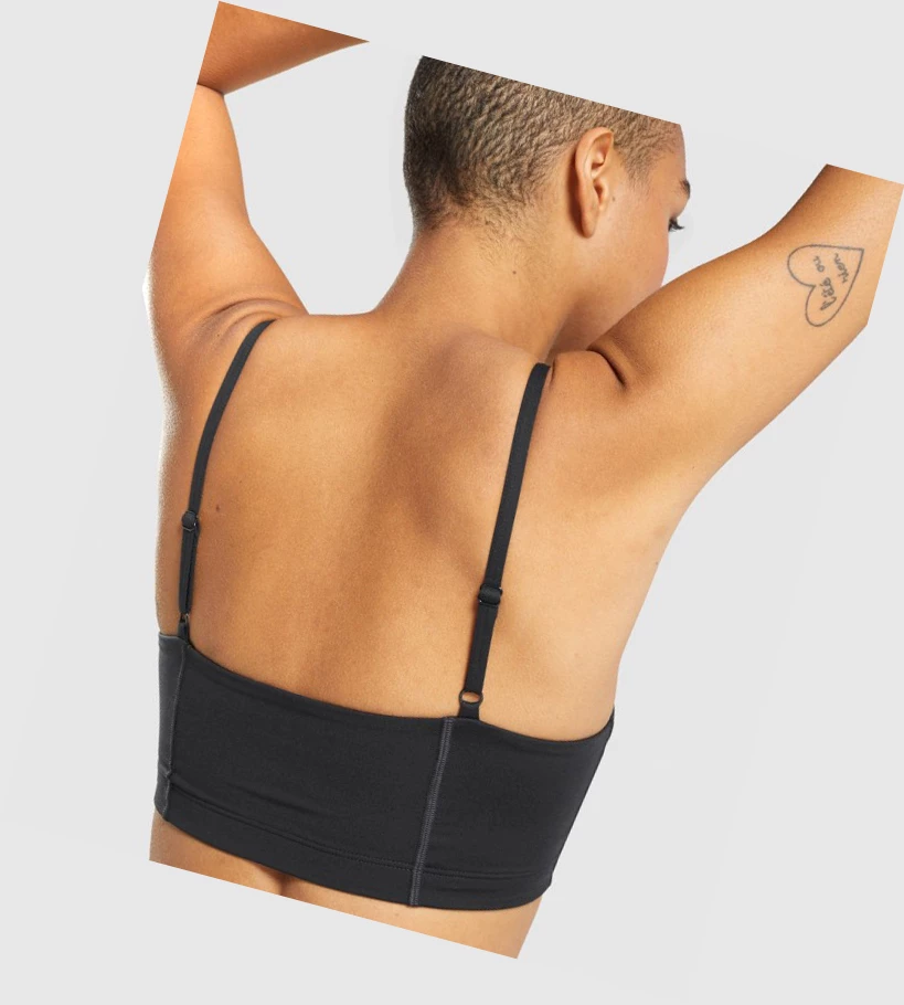 Gymshark Koulutus Bandeau Naisten Urheiluliivit Mustat | COBPWE148