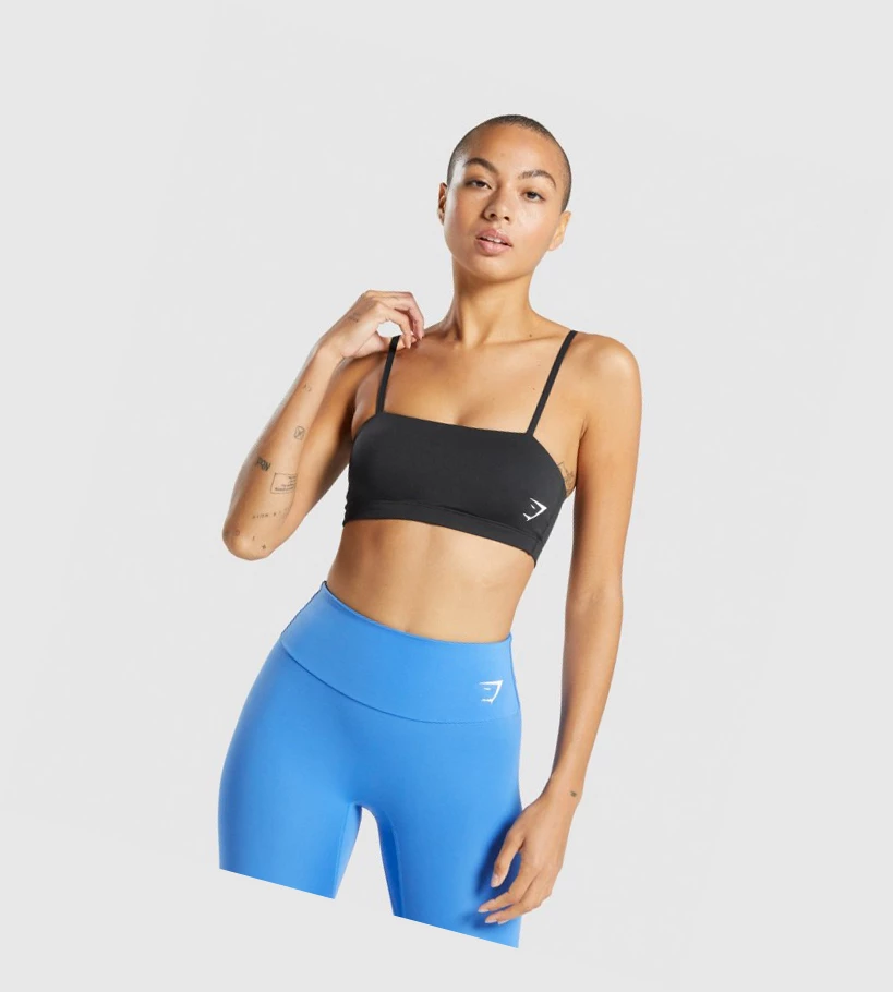 Gymshark Koulutus Bandeau Naisten Urheiluliivit Mustat | COBPWE148