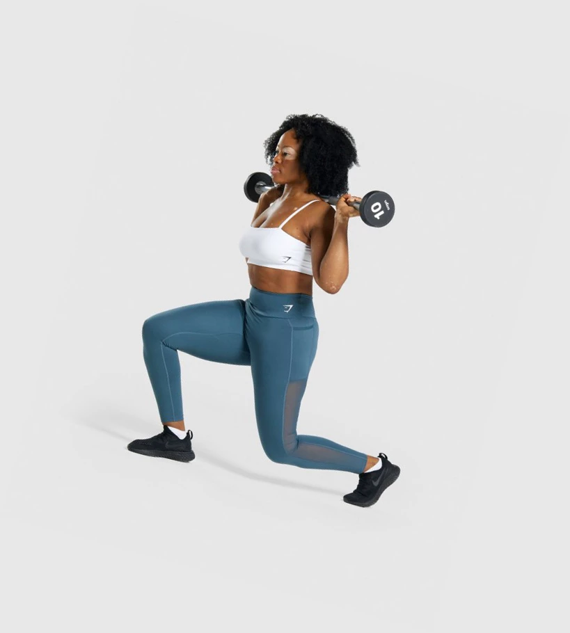 Gymshark Koulutus Bandeau Naisten Urheiluliivit Valkoinen | ECPSJZ563